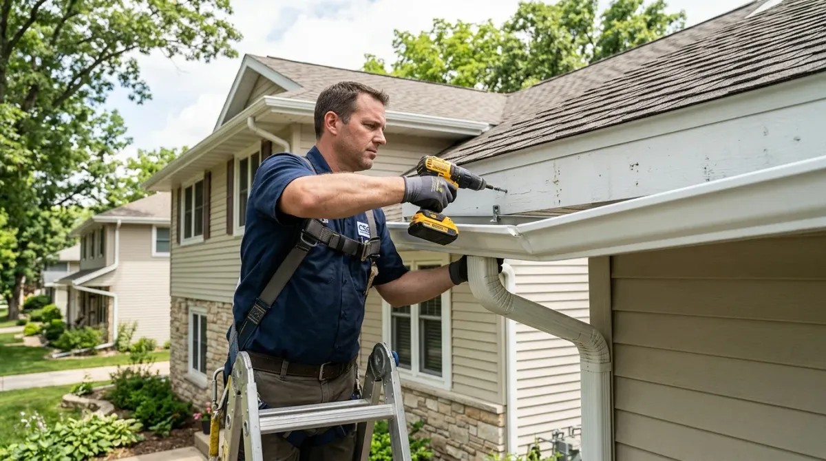 Gutter repair in Madison, WI - Capital Seamless Gutters